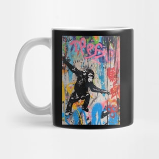 Banksy Graffiti monkey Mug